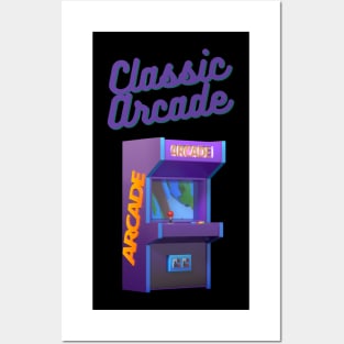 Classic Arcade Gamer Apparel Posters and Art